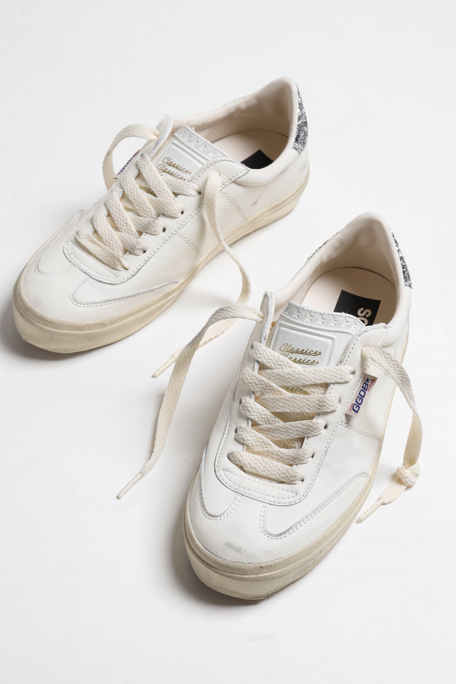 Sneaker Soulstar Glitter in Weiß/Silber Golden Goose