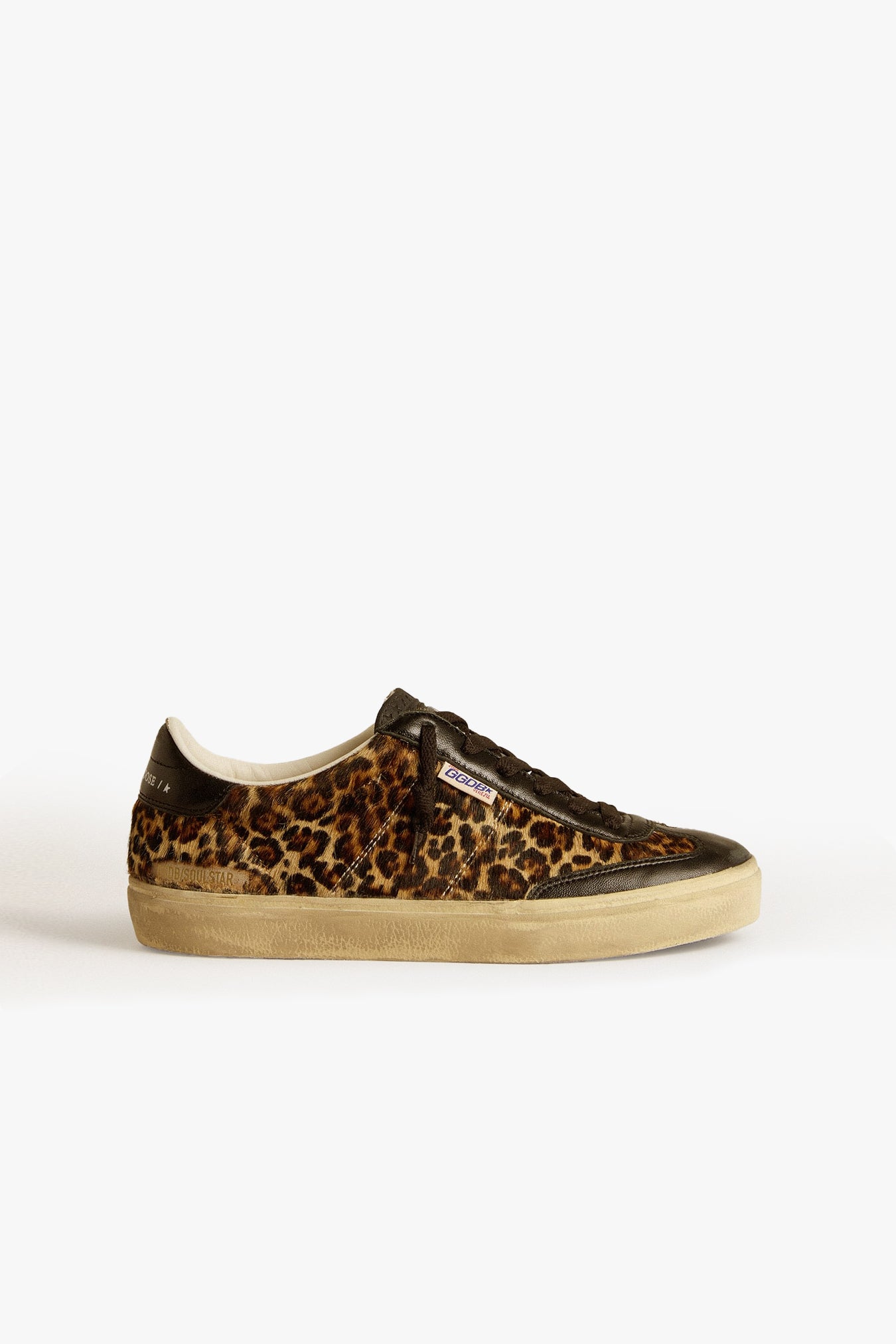 Sneaker Soul Star in Leopard/Black Golden Goose