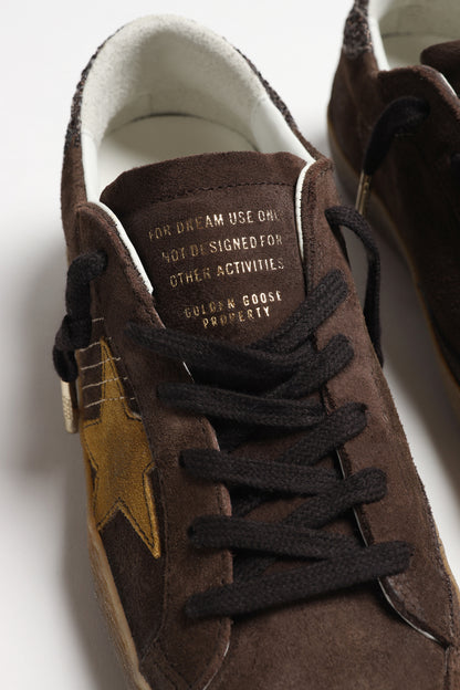 Super Star Sneakers in Brown/Ocra by Golden Goose - Anita Hass