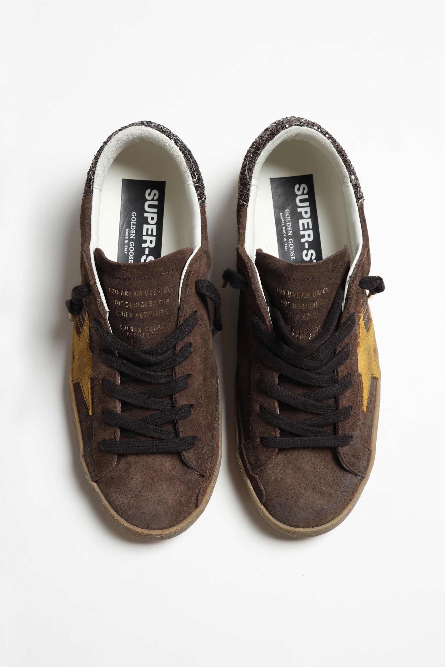 Super Star Sneakers in Brown/Ocra by Golden Goose - Anita Hass
