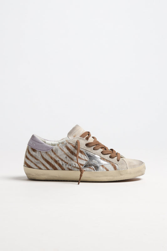 Sneaker Super Star in Weiß/Braun/Seedpearl Golden Goose