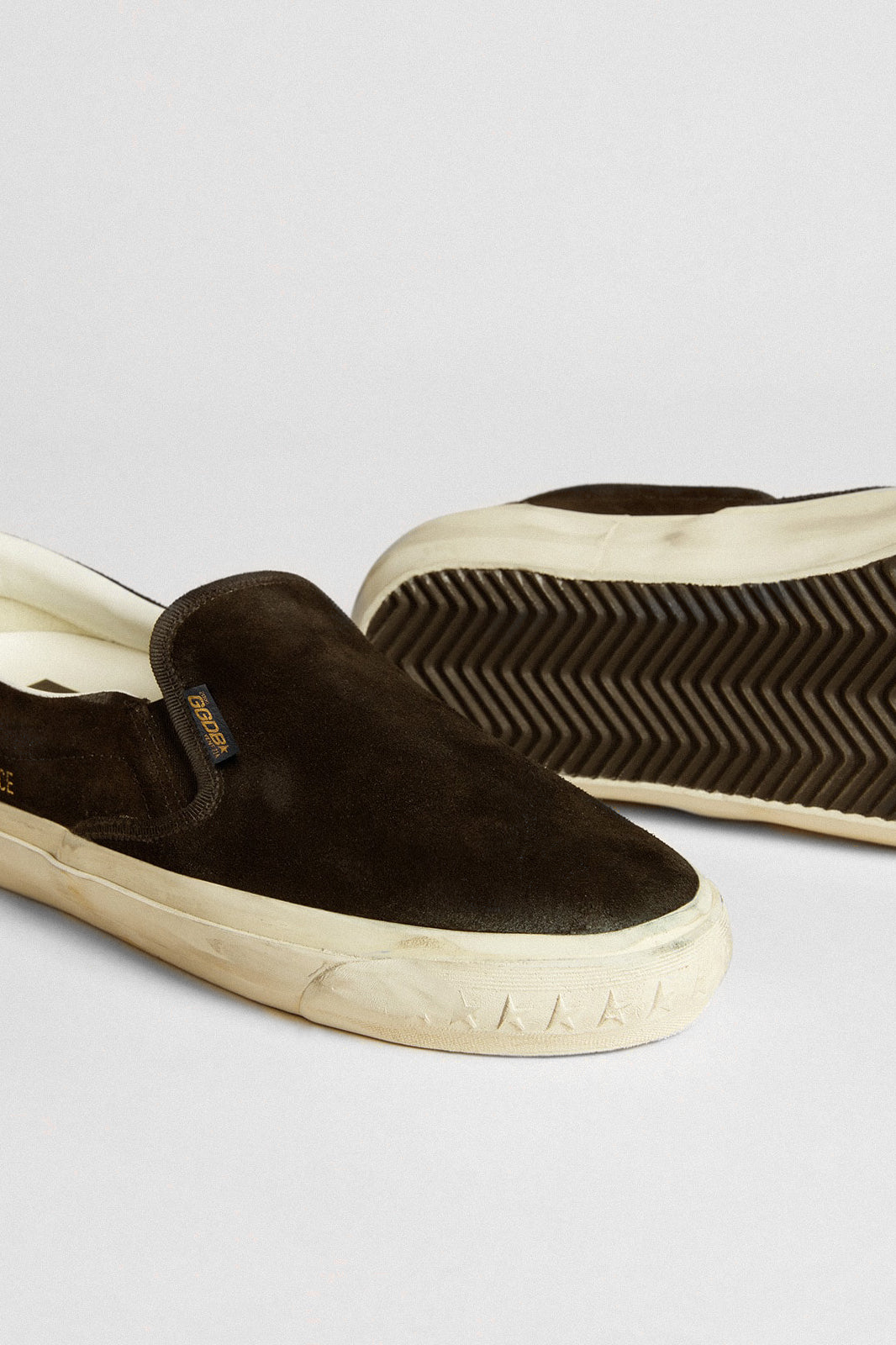 VCE Penstar Sneakers in Black Suede by Golden Goose - Anita Hass