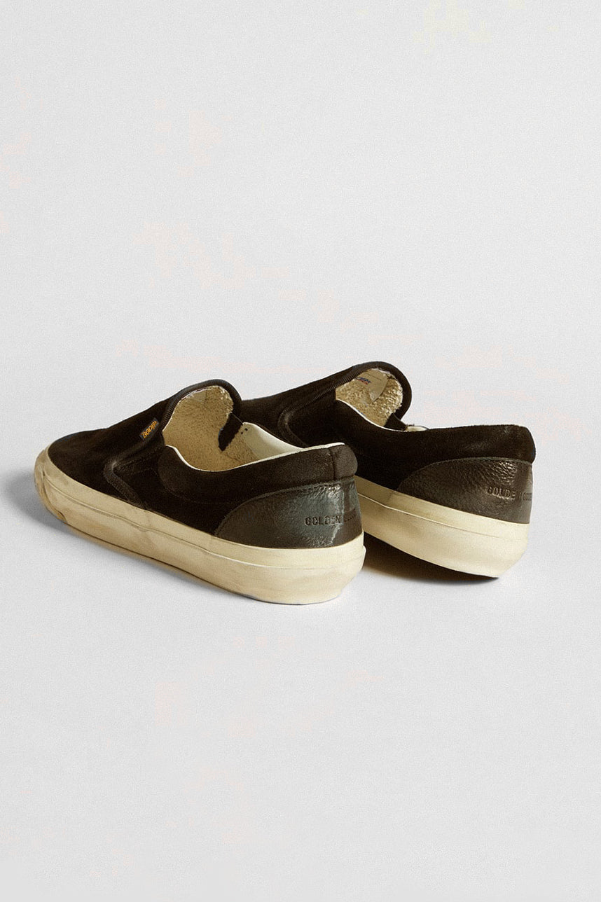 VCE Penstar Sneakers in Black Suede by Golden Goose - Anita Hass