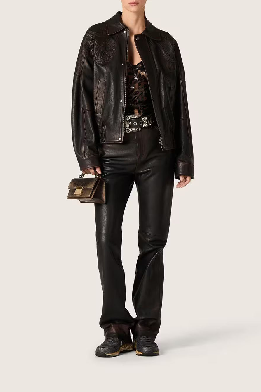 Top Journey Floral Lace in Black by Golden Goose - Anita Hass