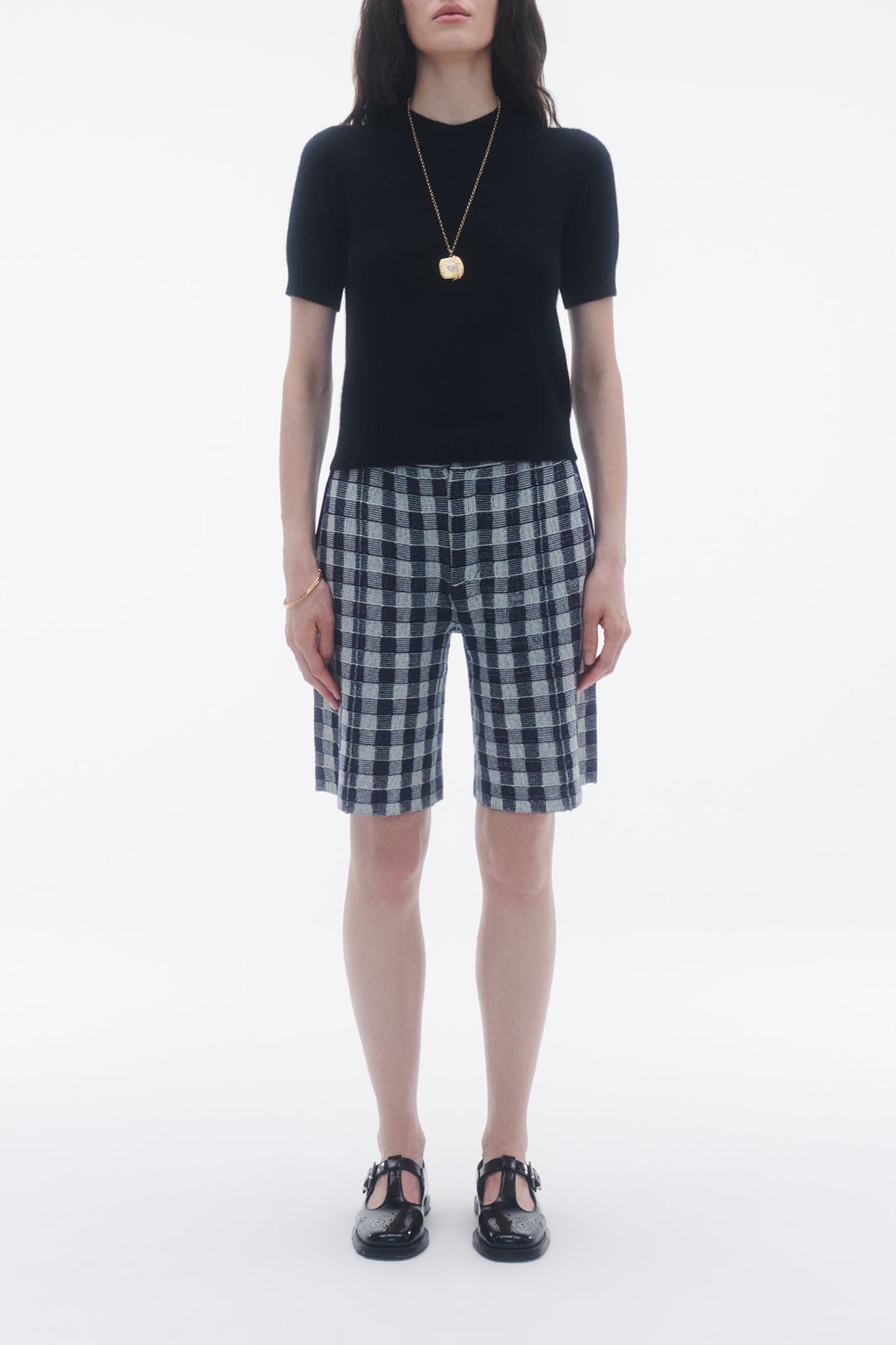 Shorts Gingham Bermuda in MidnightGuest in Residence - Anita Hass