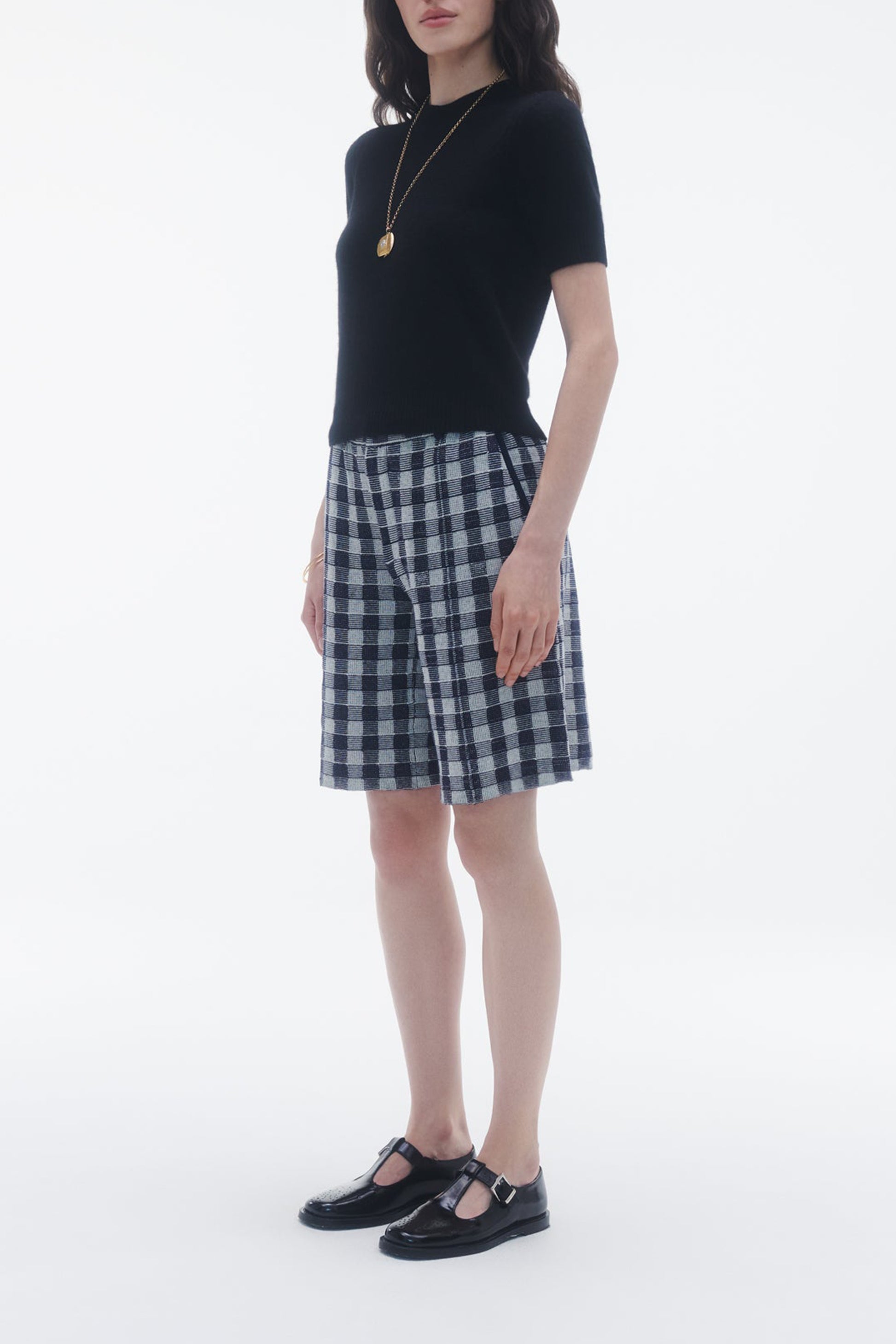 Shorts Gingham Bermuda in MidnightGuest in Residence - Anita Hass