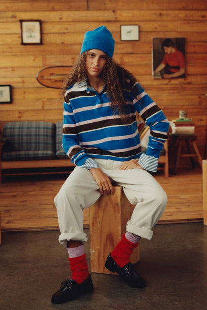 Pullover Striped Rugby in TwilightGuest in Residence - Anita Hass