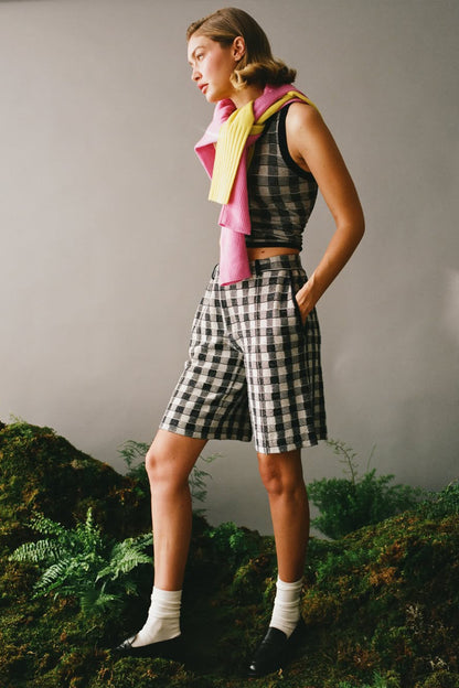 Shorts Gingham Bermuda in MidnightGuest in Residence - Anita Hass