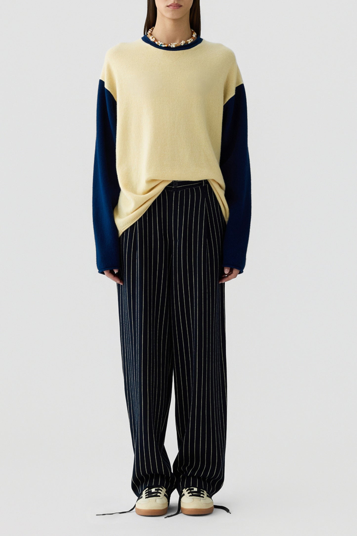 Hose Carpenter in Navy/Butter Guest in Residence