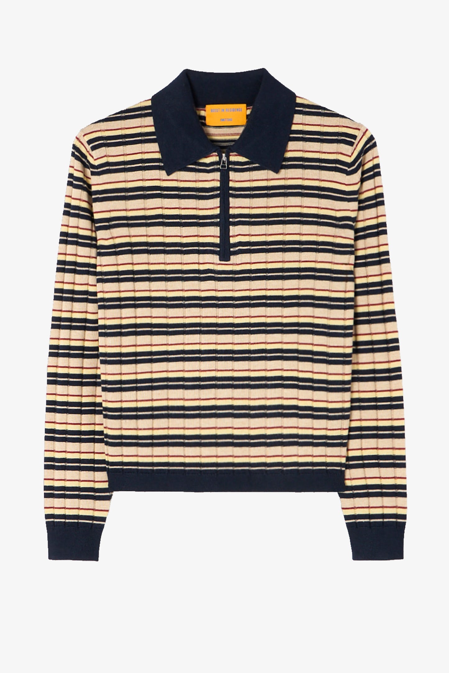 Longsleeve Track Polo in Midnight Guest in Residence