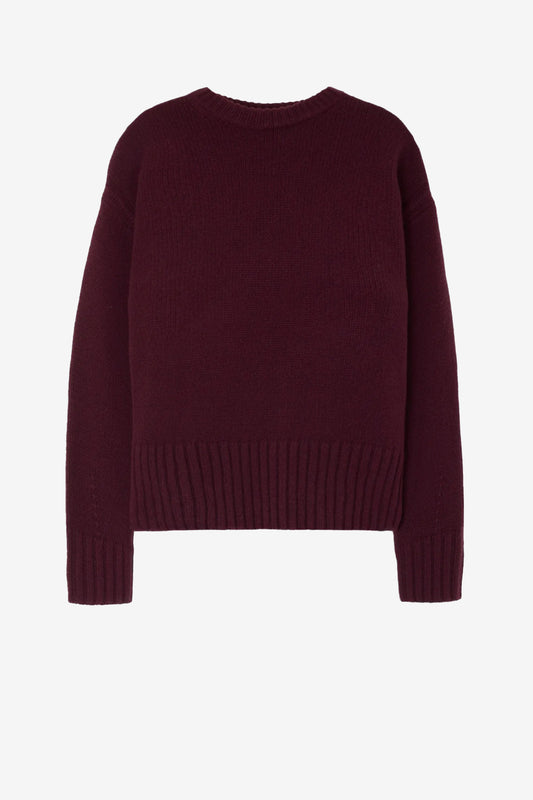 Cozy Crew Sweater in Fig
