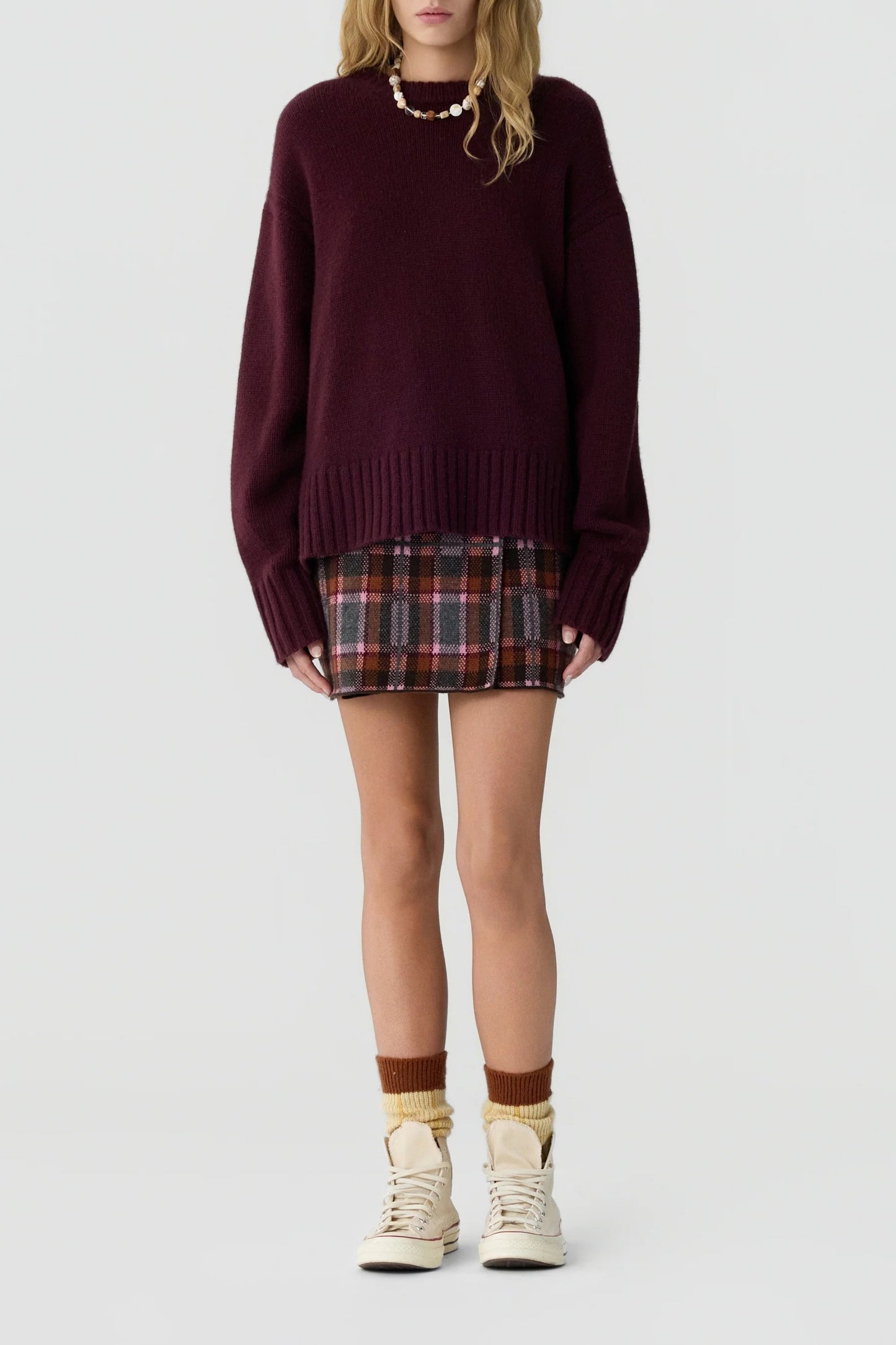 Pullover Cozy Crew in Fig