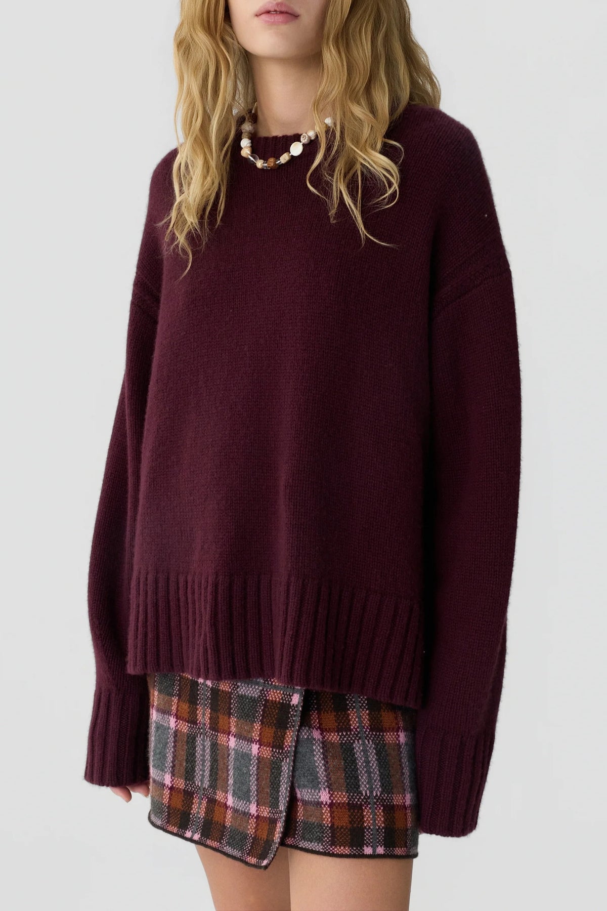 Pullover Cozy Crew in Fig