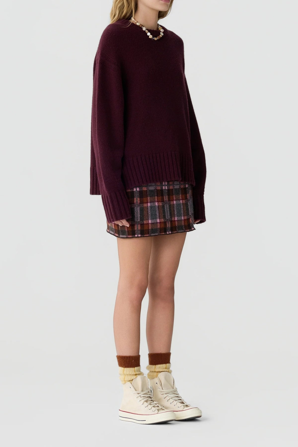 Pullover Cozy Crew in Fig