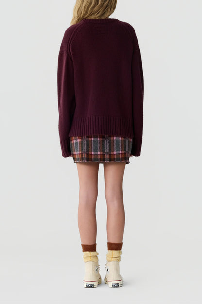 Pullover Cozy Crew in Fig
