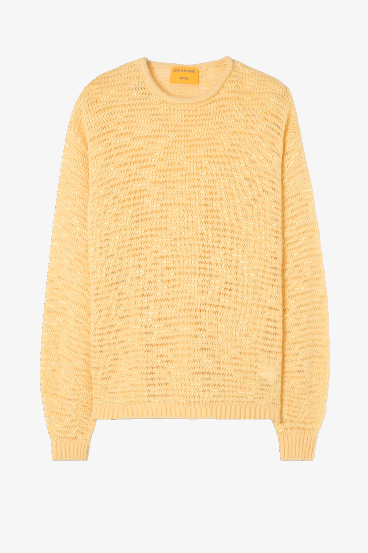 "Open Stripe" Sweater in Butter