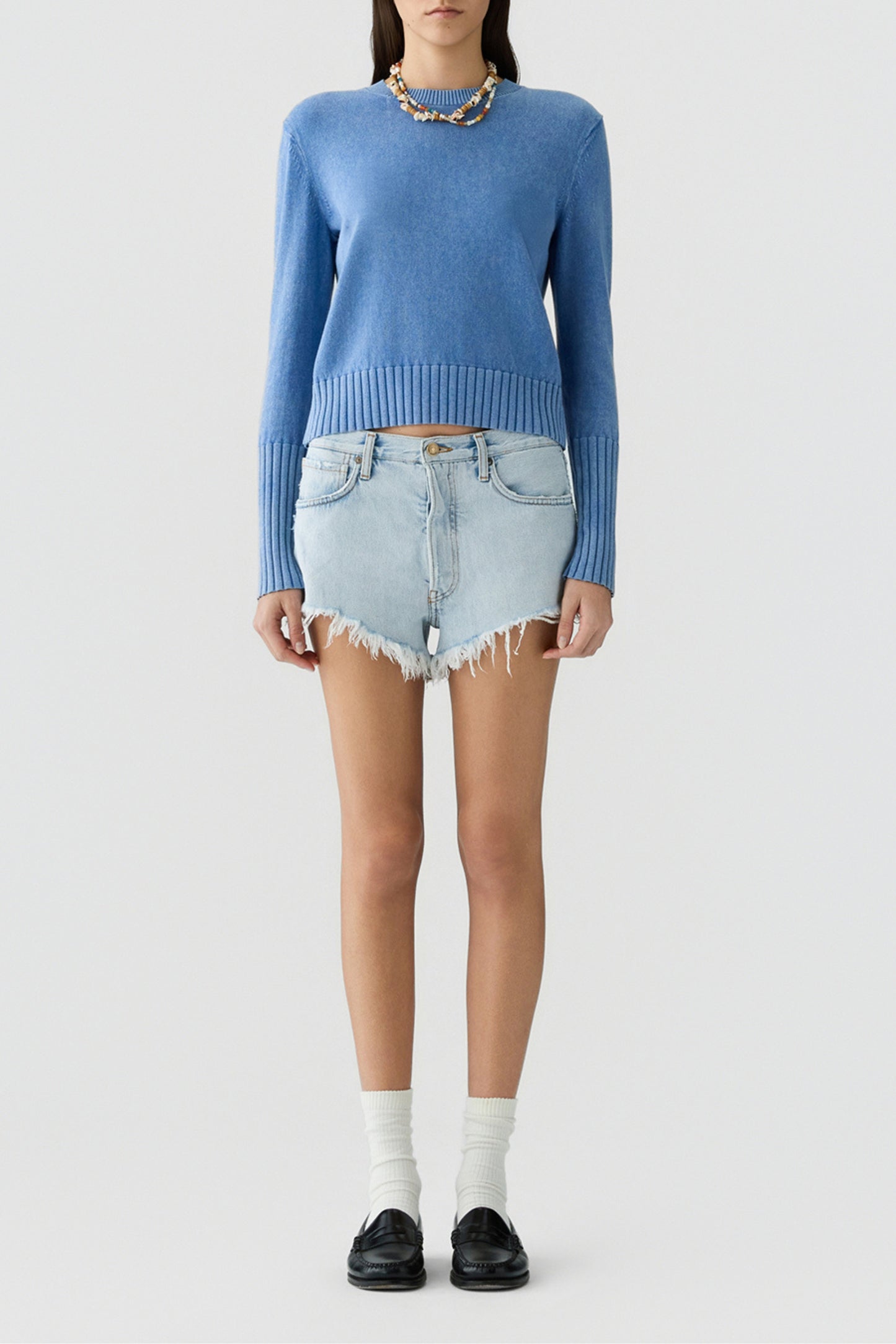 Pullover Sunwash Shrunken in Delft Blue Guest in Residence