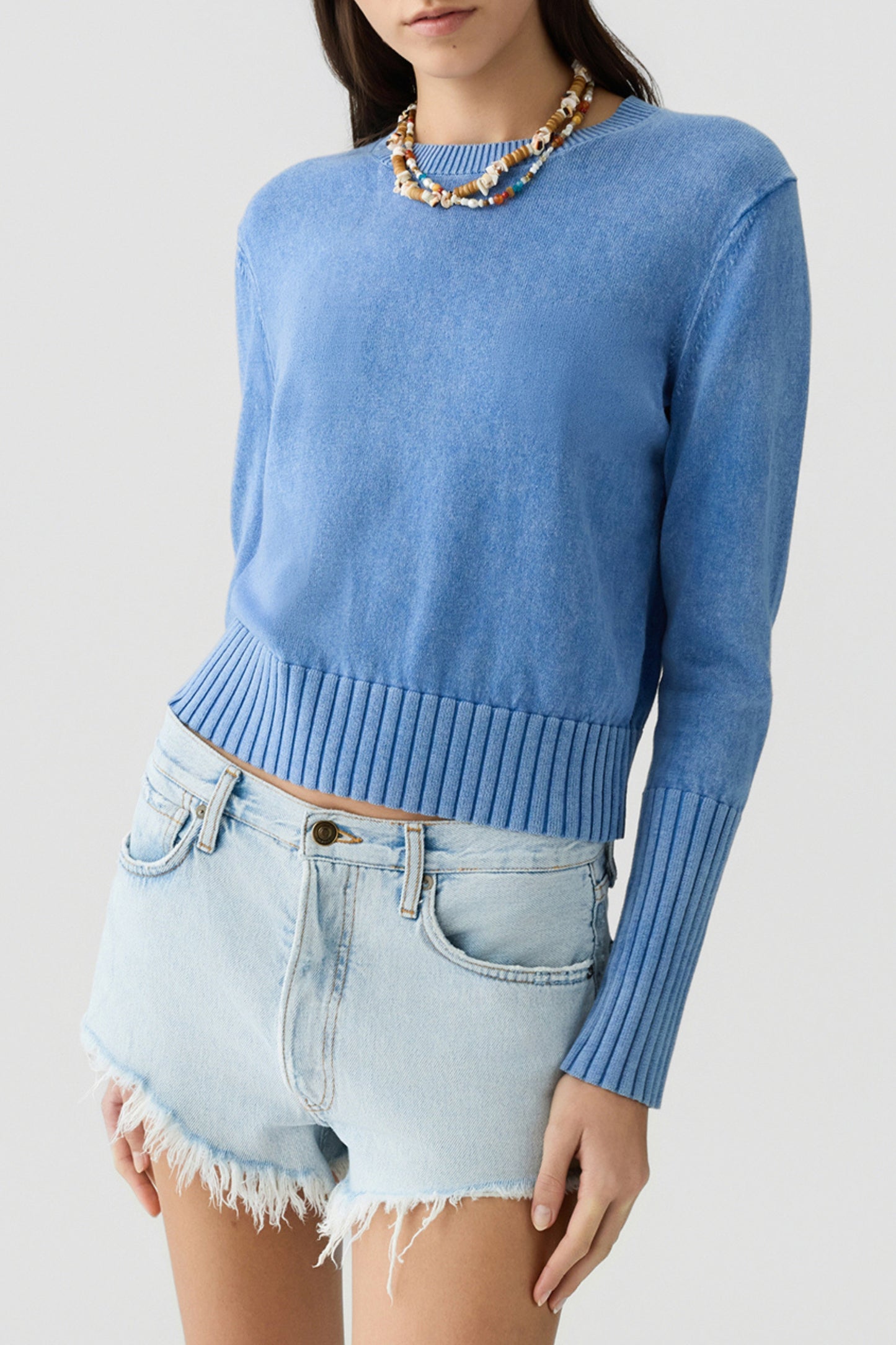 Pullover Sunwash Shrunken in Delft Blue Guest in Residence