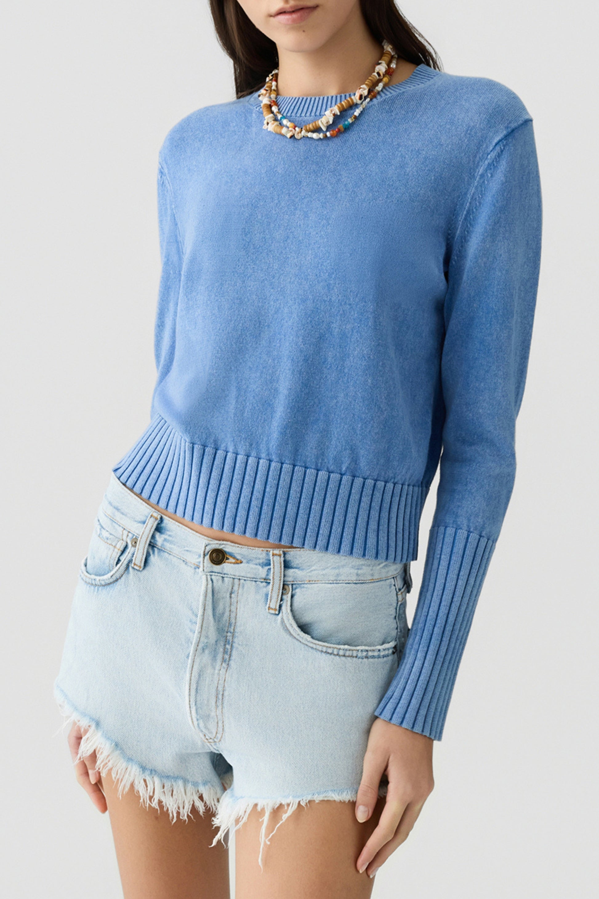 Pullover Sunwash Shrunken in Delft Blue Guest in Residence