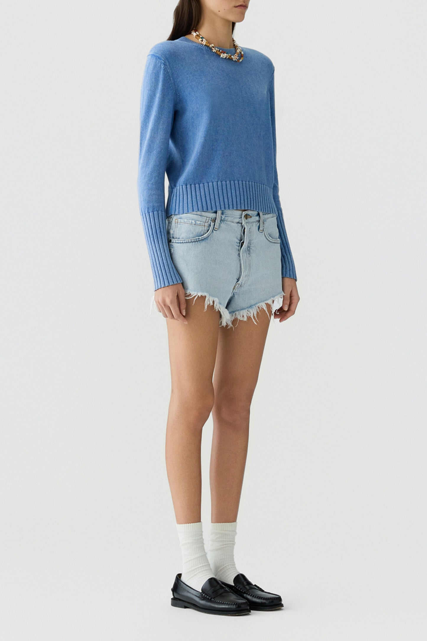 Pullover Sunwash Shrunken in Delft Blue Guest in Residence
