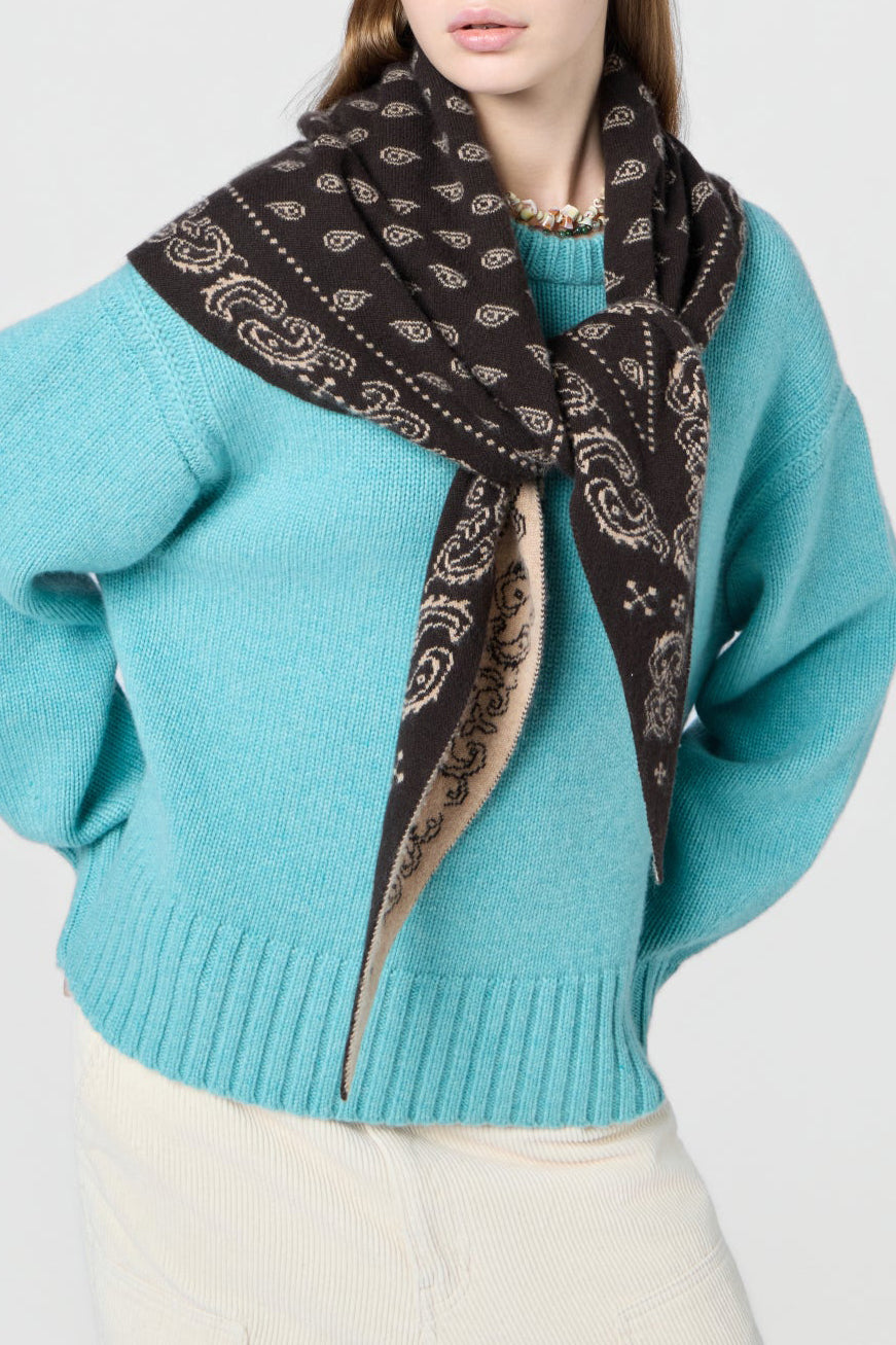 "The Wild Rag" Scarf in Burnt Cocoa/DuneGuest in Residence - Anita Hass