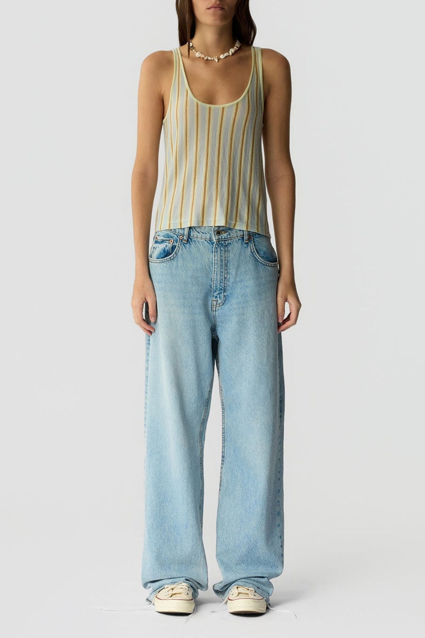 Top Fine Stripe in LimewashGuest in Residence - Anita Hass