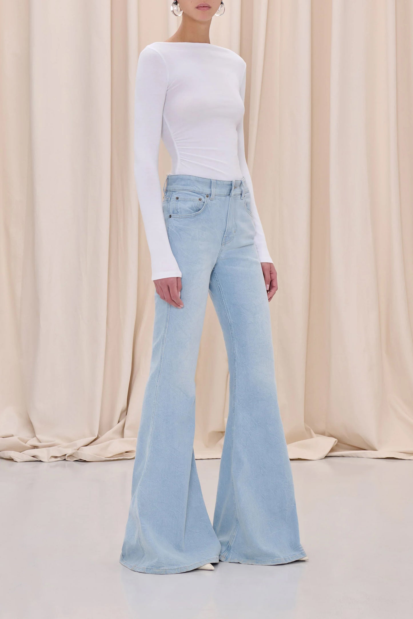 Jeans Farrah in Ice Blue Haikure