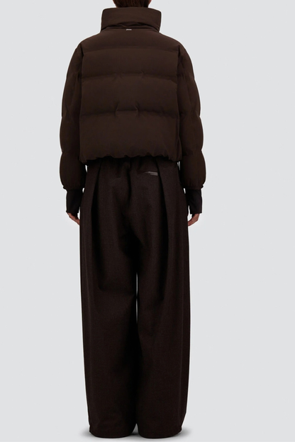 Jacke Cropped in Marrone Herno