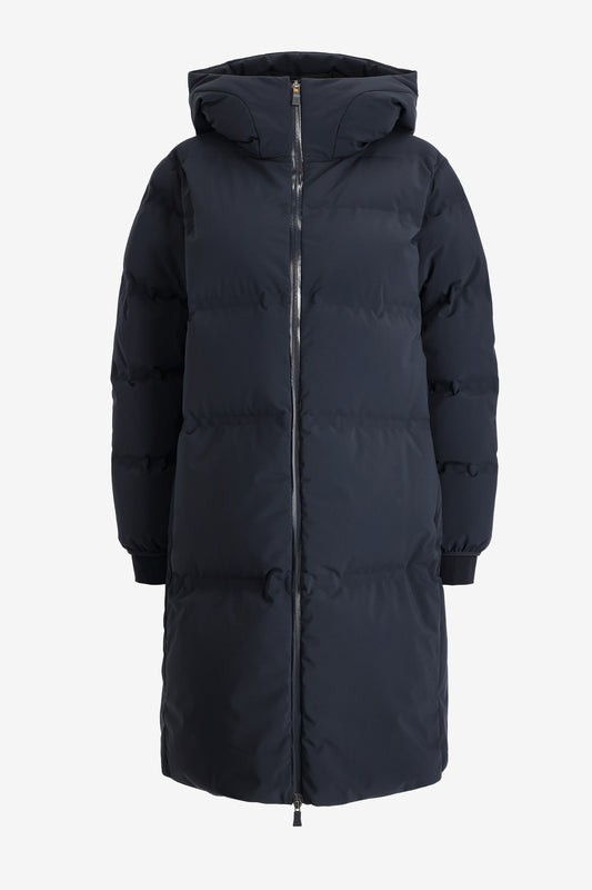 Quilted Coat in Blue