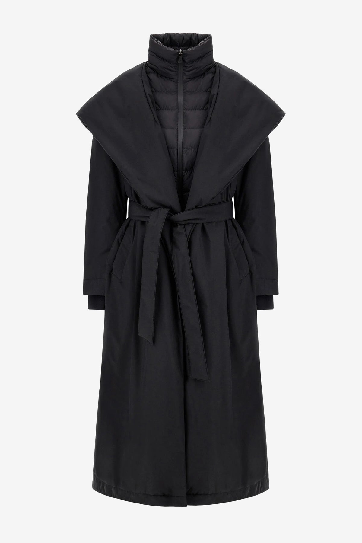 Mantel Two Layer in Schwarz Herno