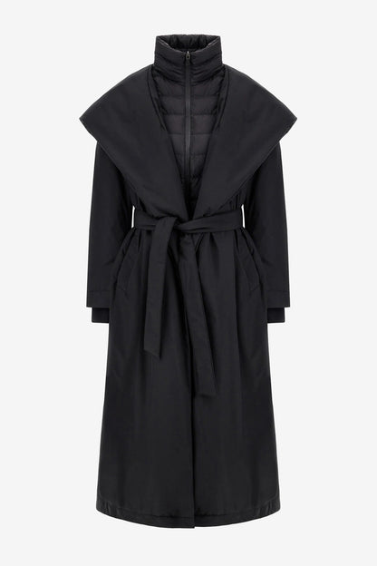 Mantel Two Layer in Schwarz Herno