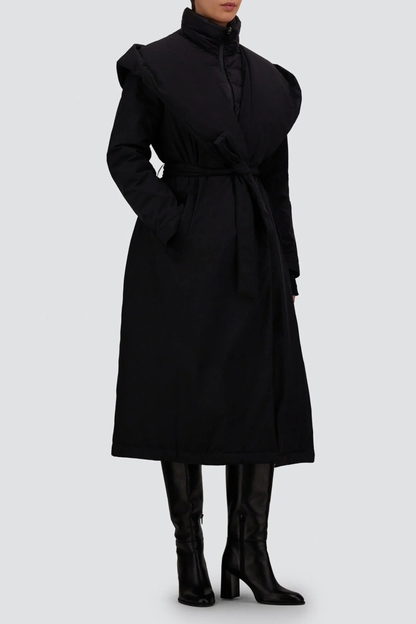 Mantel Two Layer in Schwarz Herno