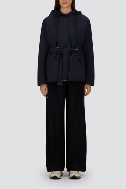 Light Stretch Parka in Navy by Herno - Anita Hass
