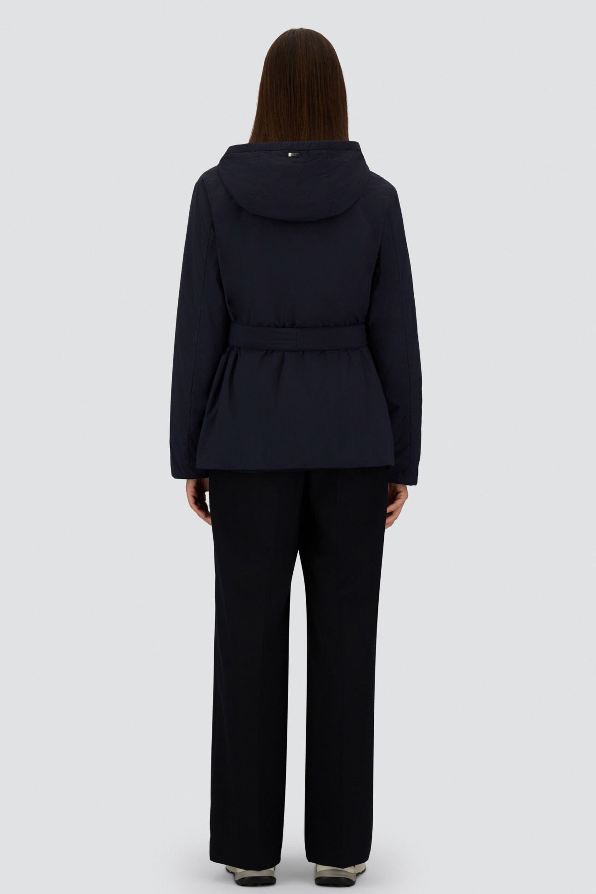 Light Stretch Parka in Navy by Herno - Anita Hass