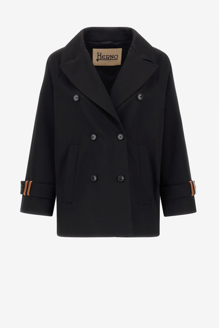 Black Peacoat by Herno - Anita Hass