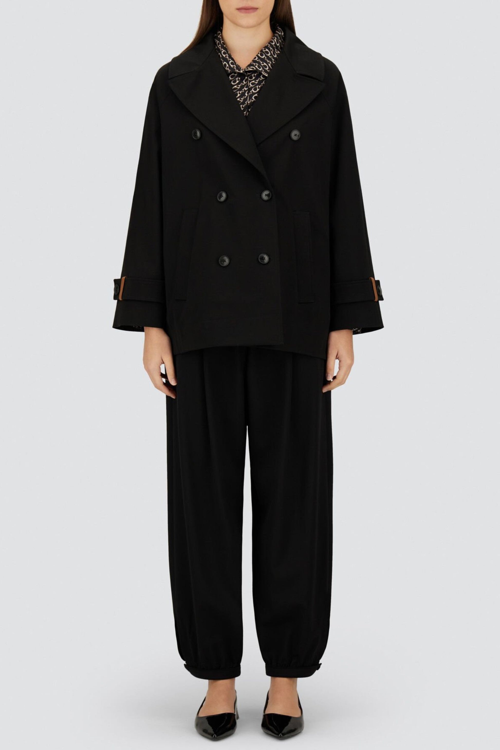 Black Peacoat by Herno - Anita Hass