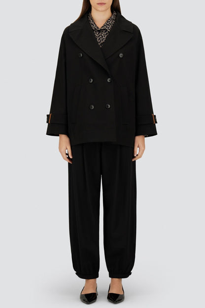 Black Peacoat by Herno - Anita Hass