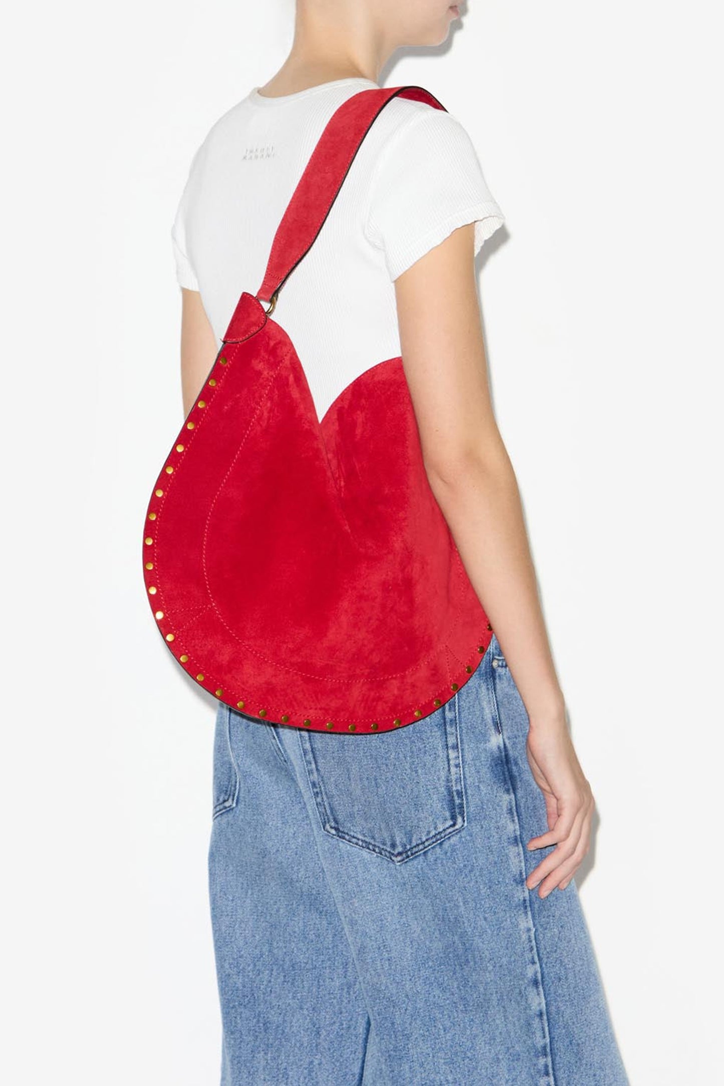 Bag Oskan Hobo suave en rojo escarlata