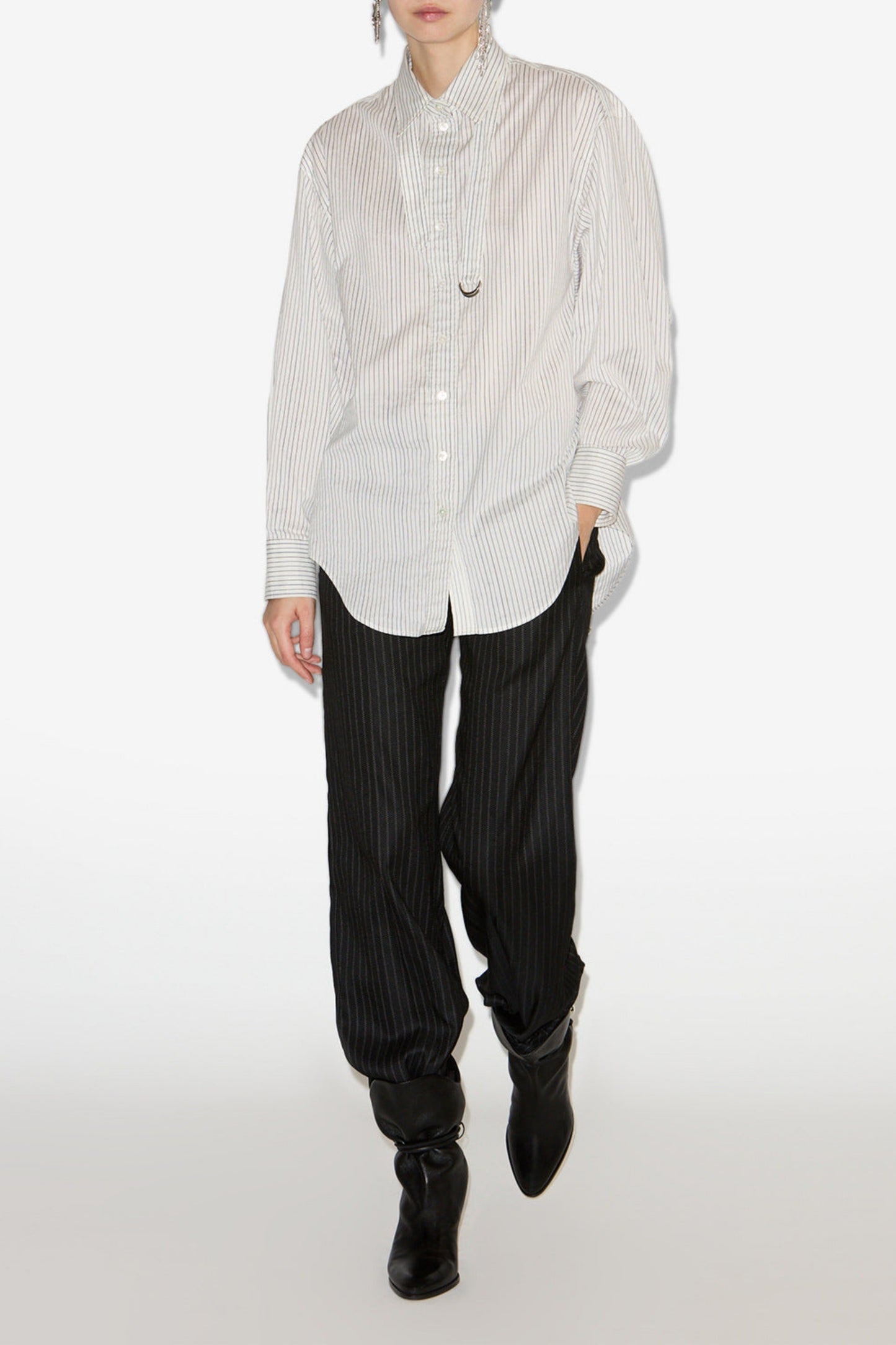 Bluse Aurora in Weiß/Schwarz Isabel Marant