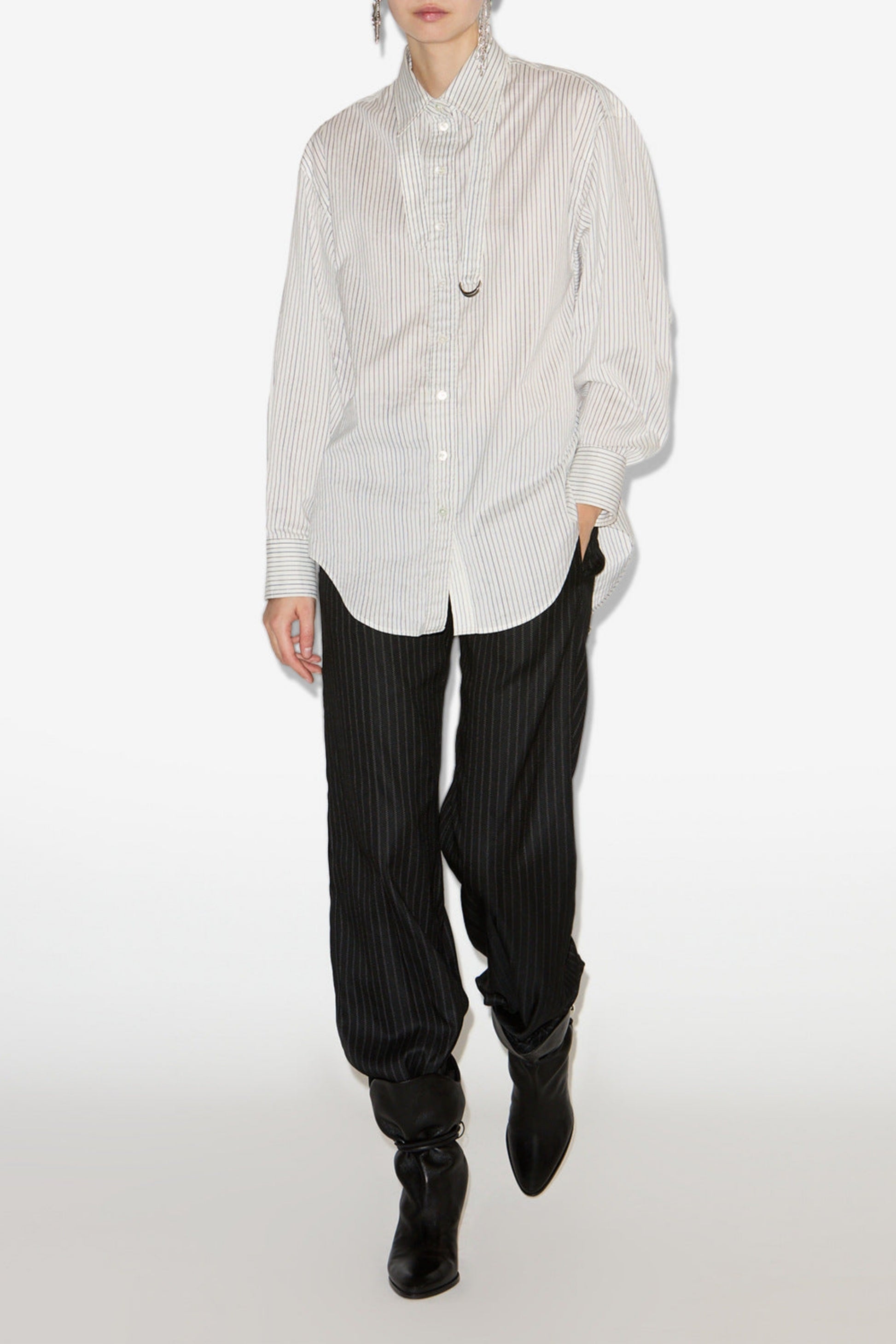 Bluse Aurora in Weiß/Schwarz Isabel Marant