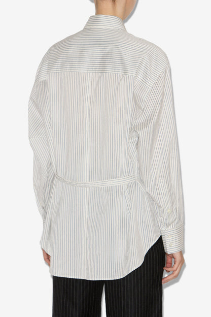 Bluse Aurora in Weiß/Schwarz Isabel Marant