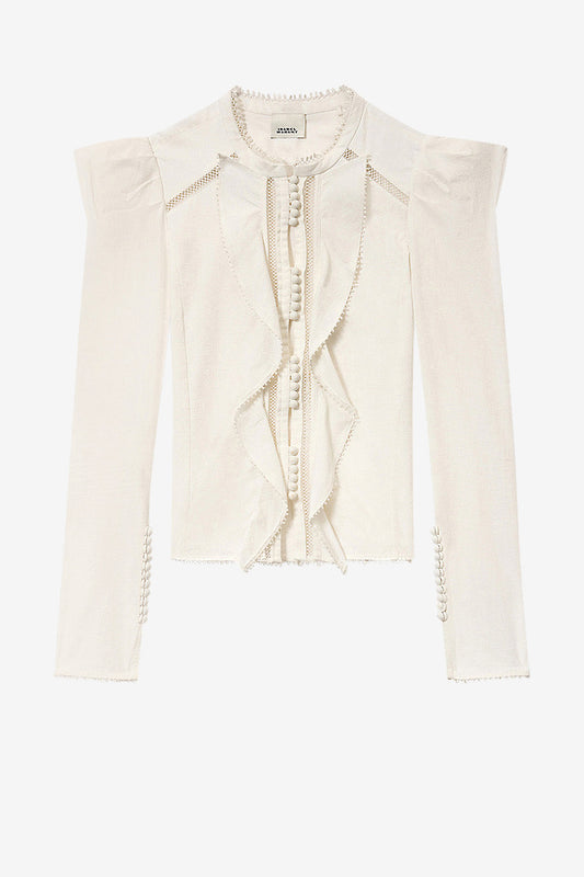 Blouse Calina in ivoorkleur van Isabel Marant - Anita Hass