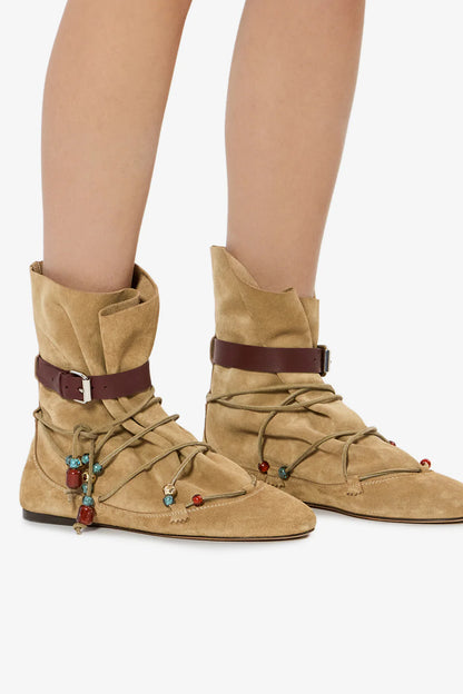 Letiz Boots in Taupe by Isabel Marant - Anita Hass