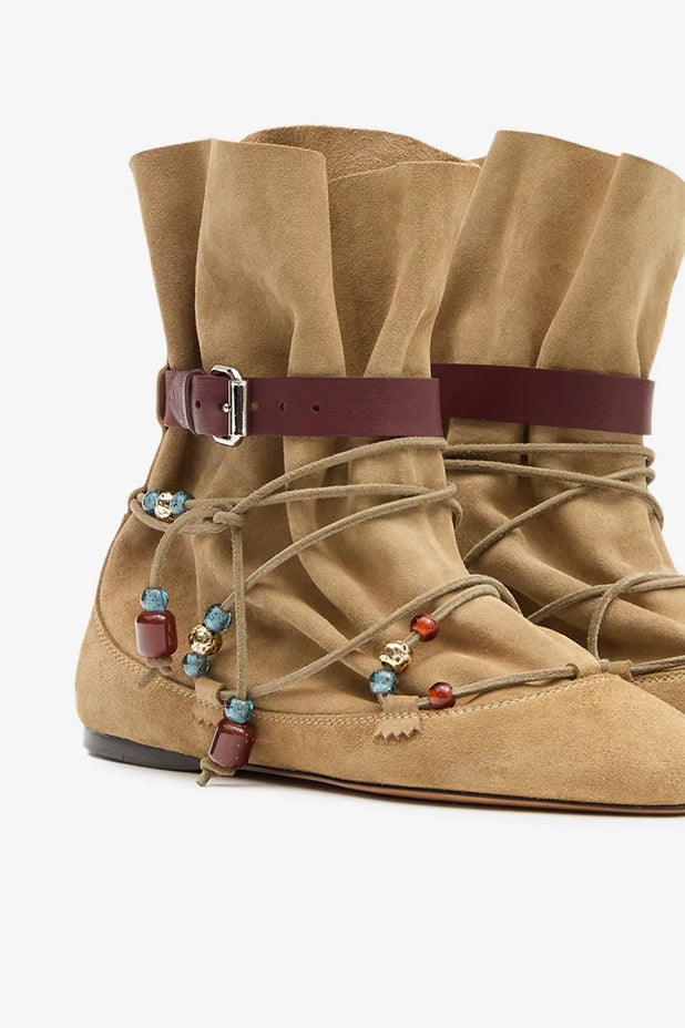 Letiz Boots in Taupe by Isabel Marant - Anita Hass
