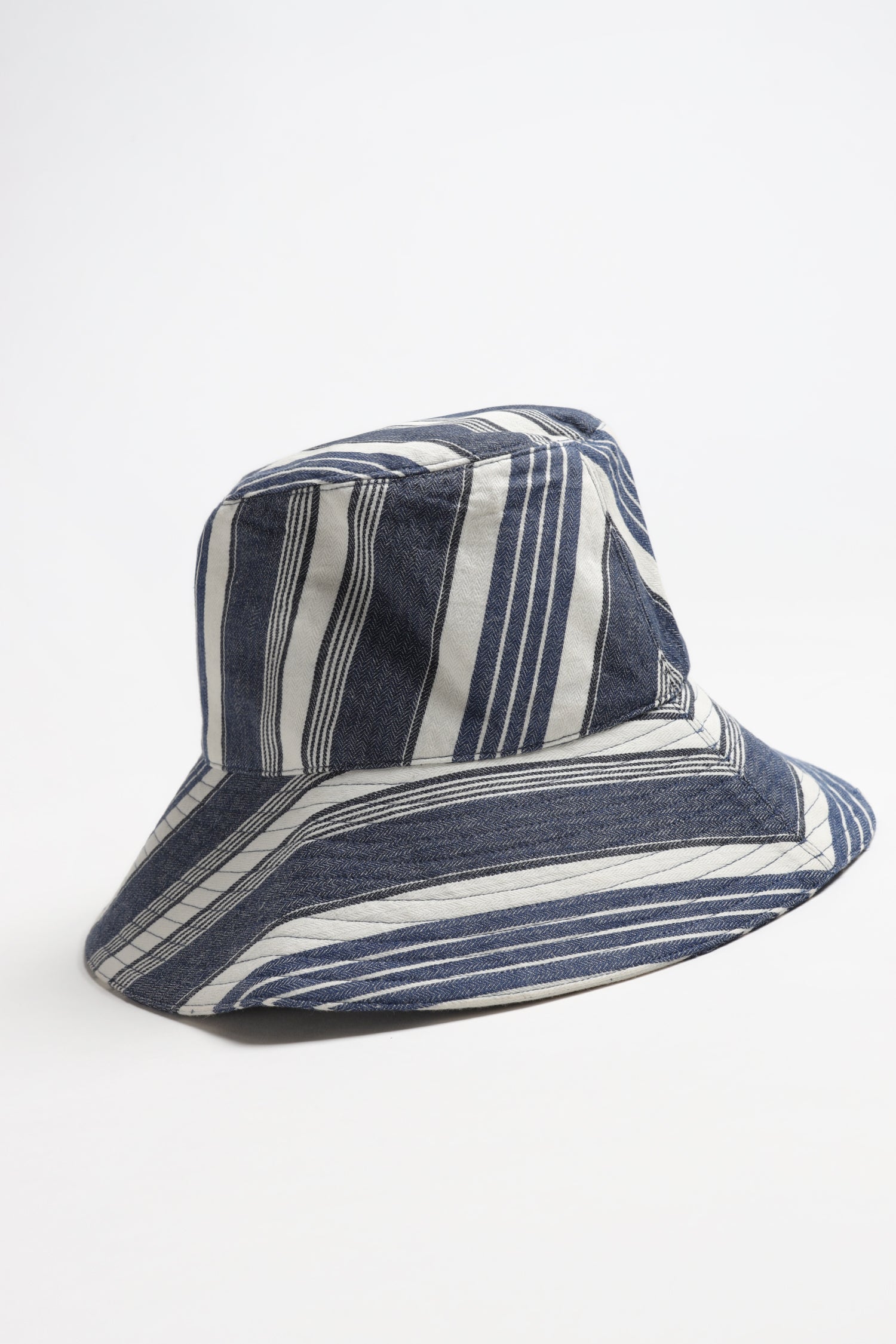 Shaelyn Hat in Denim Blue/Ecru by Isabel Marant - Anita Hass