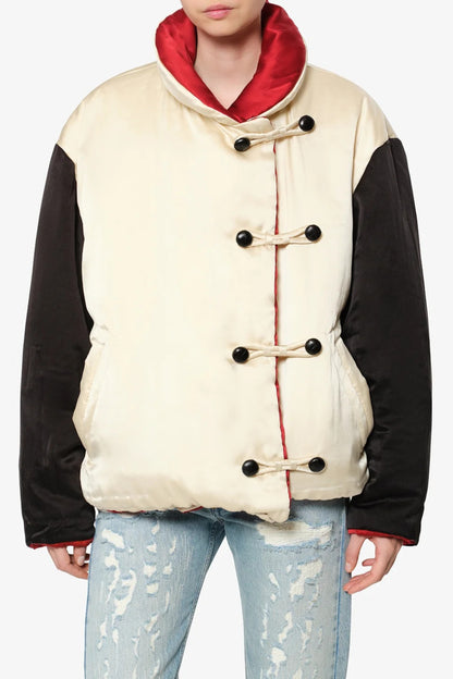 Jacke Bleza Reversible in Rot/Champagner Isabel Marant