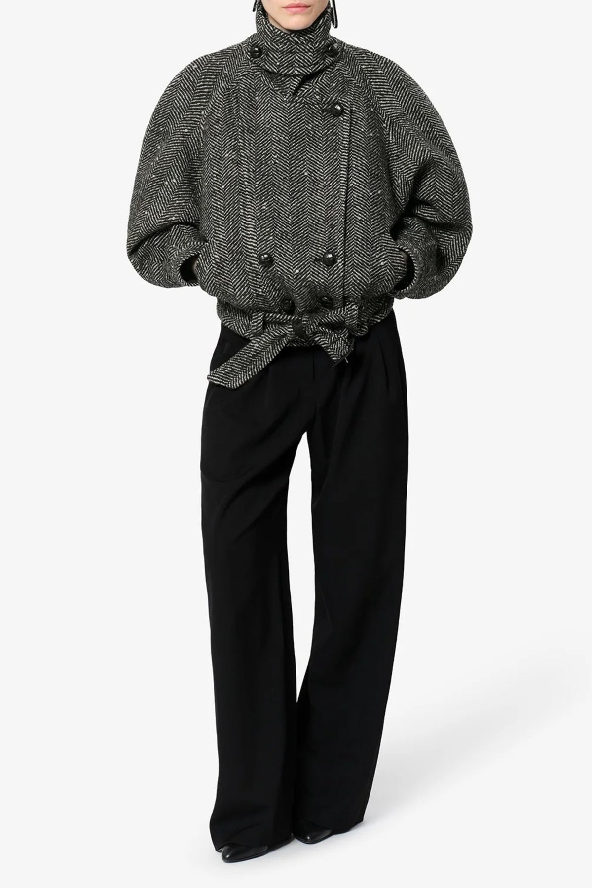 Jacke Elvane in Ecru/Schwarz Isabel Marant