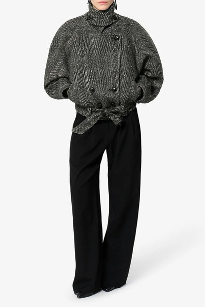 Jacke Elvane in Ecru/Schwarz Isabel Marant