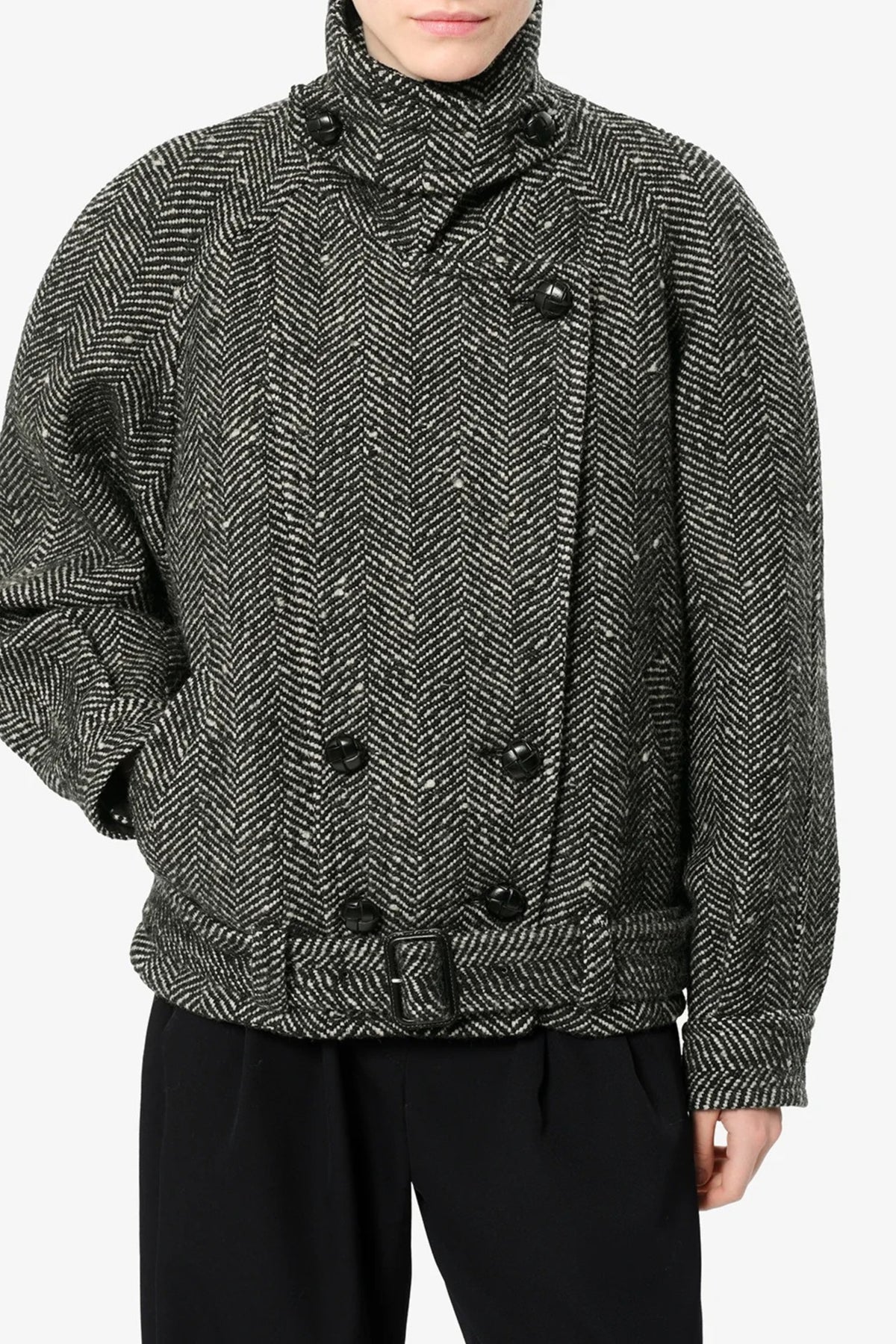 Jacke Elvane in Ecru/Schwarz Isabel Marant