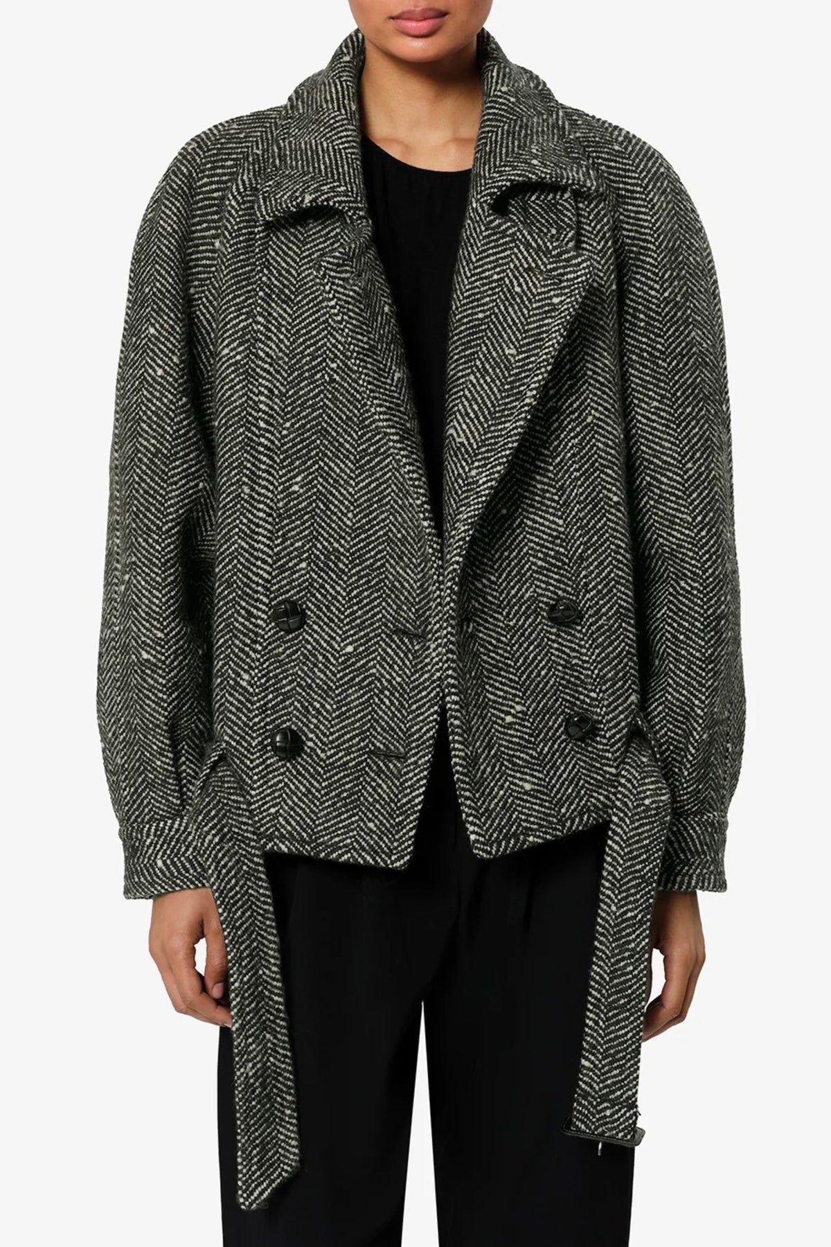 Jacke Elvane in Ecru/Schwarz Isabel Marant